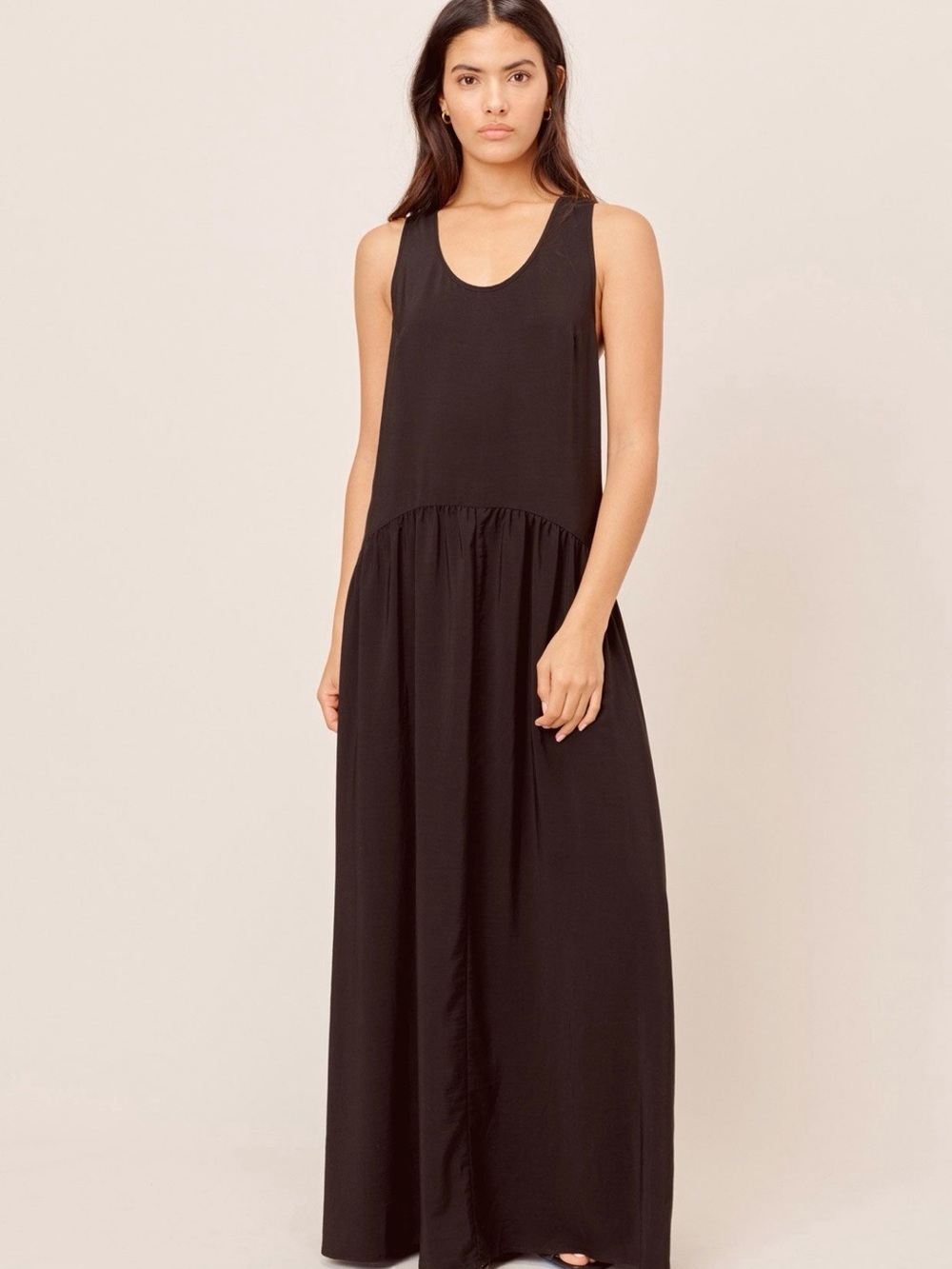 LOVESTITCH Black Sleeveless Maxi Dress